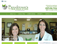 Tablet Screenshot of boudreauxsnewdrug.com